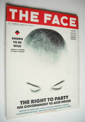 The Face magazine - Sinead O'Connor cover (February 1990 - Volume 2 No. 17)