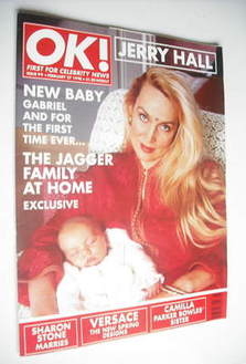 <!--1998-02-27-->OK! magazine - Jerry Hall cover (27 February 1998 - Issue 