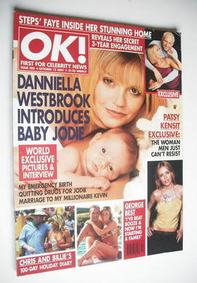<!--2001-10-12-->OK! magazine - Danniella Westbrook cover (12 October 2001 