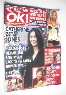 OK! magazine - Catherine Zeta Jones cover (20 October 2000 - Issue 235)
