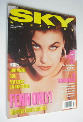 Sky magazine - Sherilyn Fenn cover (July 1992)