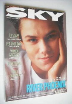 Sky magazine - River Phoenix cover (September 1988 - No 25)