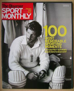 The Observer Sport Monthly magazine - Ian Botham cover (February 2001)