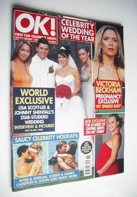 OK! magazine - Lisa Scott-Lee and Johnny Shentall wedding cover (7 September 2004 - Issue 434)