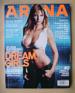 Arena magazine - April 2001 - Heidi Klum cover
