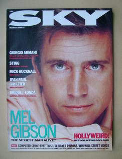 <!--1989-03-->Sky magazine - Mel Gibson cover (March 1989)