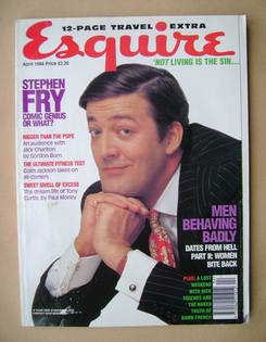 Esquire magazine - Stephen Fry cover (April 1994)