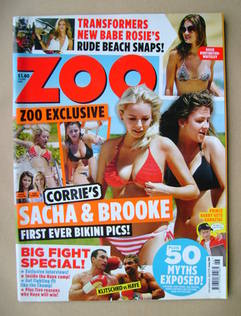 Zoo magazine - Sacha Parkinson and Brooke Vincent cover (1-7 July 2011)
