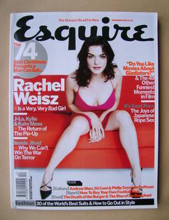 Esquire magazine - Rachel Weisz cover (December 2003)