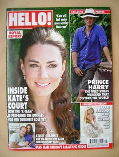 Hello! magazine - Kate Middleton cover (3 September 2012 - Issue 1241)