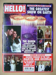 Hello! magazine - The Greatest Show on Earth cover (6 August 2012 - Issue 1237)