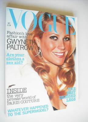 British Vogue magazine - October 2002 - Gwyneth Paltrow cover