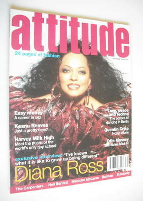 <!--1994-09-->Attitude magazine - Diana Ross cover (September 1994)