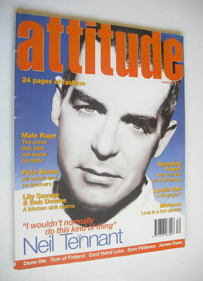 Attitude magazine - Neil Tennant cover (August 1994)