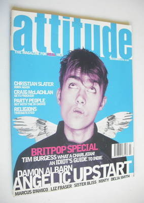 <!--1995-12-->Attitude magazine - Damon Albarn cover (December 1995 - Issue