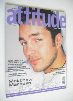 Attitude magazine - Matthew Marsden cover (June 1998)