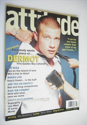 <!--2000-08-->Attitude magazine - Dermot O'Leary cover (August 2000)