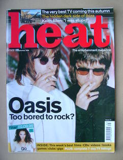 <!--1999-09-02-->Heat magazine - Liam Gallagher and Noel Gallagher cover (2