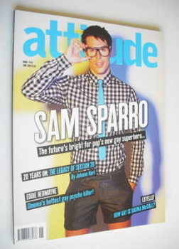 Attitude magazine - Sam Sparro cover (June 2008 - Issue 167)