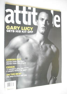 Attitude magazine - Gary Lucy cover (March 2002)