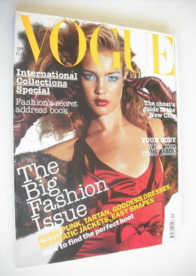 British Vogue magazine - September 2003 - Natalia Vodianova cover