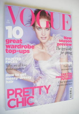 British Vogue magazine - February 2010 - Natalia Vodianova cover