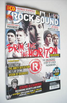 Rock Sound magazine - Bring Me The Horizon cover (October 2012)