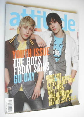 <!--2007-03-->Attitude magazine - Nicholas Hoult and Mitch Hewer cover (Mar