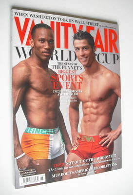 Vanity Fair magazine - Cristiano Ronaldo and Didier Drogba cover (June 2010)