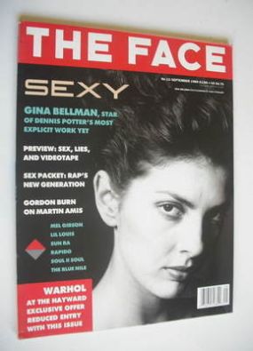 The Face magazine - Gina Bellman cover (September 1989 - Volume 2 No. 12)
