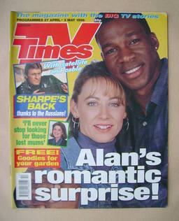 TV Times magazine - Lindsey Coulson and Howard Antony cover (27 April-3 May 1996)