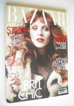 Harper's Bazaar magazine - October 2010 - Karen Elson cover