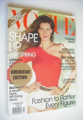 US Vogue magazine - April 2010 - Gisele Bundchen cover