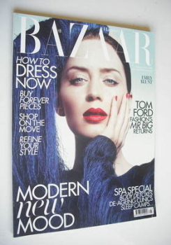 Harper's Bazaar magazine - January 2011 - Emily Blunt cover