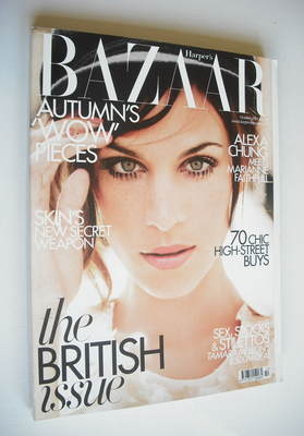 Harper's Bazaar magazine - October 2011 - Alexa Chung cover