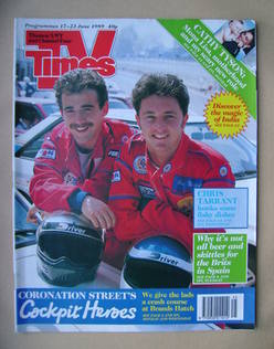 TV Times magazine - Michael Le Vell and Stuart Wolfenden cover (17-23 June 1989)