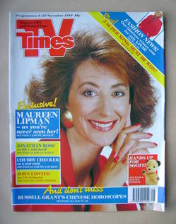 TV Times magazine - Maureen Lipman cover (4-10 November 1989)