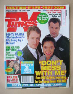 TV Times magazine - The Bill cover (9-15 April 1994)