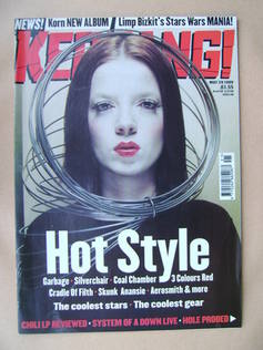 <!--1999-05-29-->Kerrang magazine - Shirley Manson cover (29 May 1999 - Iss