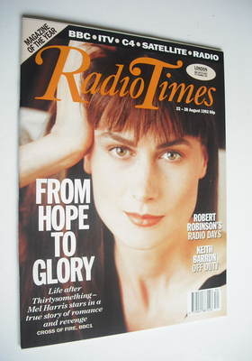 Radio Times magazine - Mel Harris cover (22-28 August 1992)