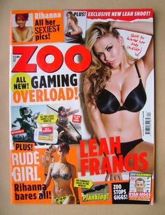 <!--2011-06-17-->Zoo magazine - Leah Francis cover (17-23 June 2011)