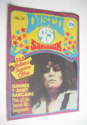 <!--1975-08-->Disco 45 magazine - No 58 - August 1975 - Marc Bolan cover