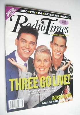Radio Times magazine - Three Go Live cover (26 September - 2 October 1992)