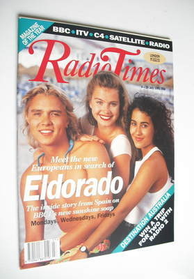 Radio Times magazine - Eldorado cover (4-10 July 1992)