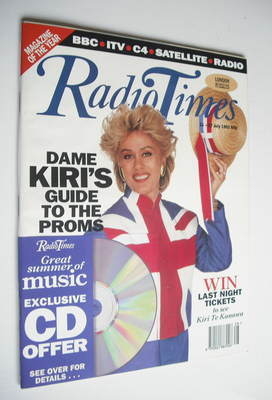 Radio Times magazine - Dame Kiri Te Kanawa cover (11-17 July 1992)