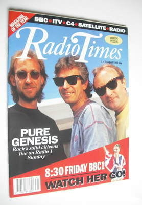 Radio Times magazine - Genesis cover (1-7 August 1992)