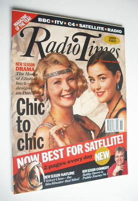 Radio Times magazine - Stella Gonet and Louise Lombard cover (5-11 September 1992)