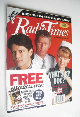 <!--1992-09-12-->Radio Times magazine - Casualty cover (12-18 September 199