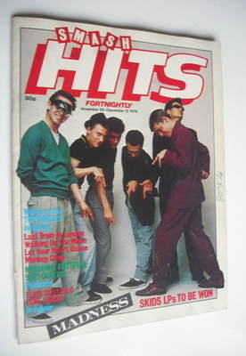 <!--1979-11-29-->Smash Hits magazine - Madness cover (29 November - 12 Dece