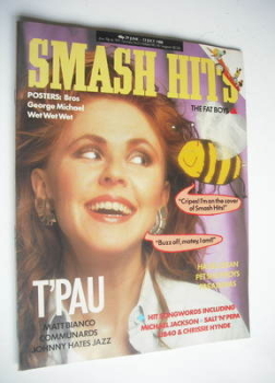 Smash Hits magazine - T'Pau cover (29 June-12 July 1988)